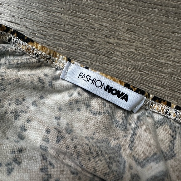 Fashion Nova Snakeskin Bodysuit - Picture 3 of 4